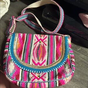 Katy Did‎ Colorful Bohemian Southwestern Embroidered Crossbody